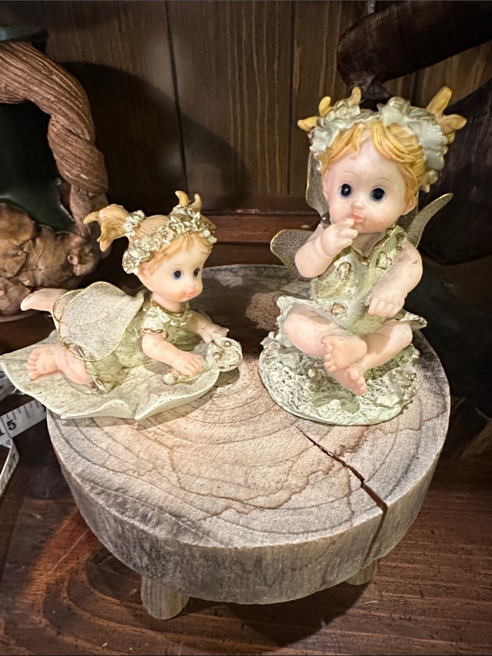 Fairy Baby Figurine Set - Pale Green
